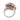 Vintage pink and white diamond 18k gold cluster ring Ring Jack Weir & Sons