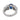 Vintage sapphire diamond 18k white gold ring Ring Jack Weir & Sons