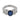 Vintage sapphire diamond 18k white gold ring Ring Jack Weir & Sons