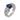 Vintage sapphire diamond 18k white gold ring Ring Jack Weir & Sons