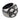 Contemporary 3.00 carat black and white diamond 18k blackened gold ring