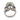 Vintage moonstone sapphire diamond 18k white gold cocktail ring Ring Jack Weir & Sons