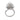 Vintage pearl diamond 18k white gold pave cocktail ring Ring Jack Weir & Sons