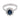 Vintage 1.47 carat sapphire diamond 14k white gold cluster ring Rings Jack Weir & Sons