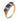 Victorian English GIA no heat sapphire diamond 18k yellow gold band ring Rings Jack Weir & Sons