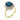 Vintage 3.31 carat sapphire diamond 14k white gold cluster ring Ring Jack Weir & Sons