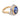 French GIA 8.00 carat Ceylon sapphire diamond 18k two tone gold cocktail ring - Mens Rings Jack Weir & Sons