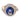 French GIA 8.00 carat Ceylon sapphire diamond 18k two tone gold cocktail ring - Mens Rings Jack Weir & Sons