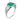 Art Deco inspired 1.97 carat emerald diamond platinum ring Rings Jack Weir & Sons