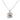 Modern diamond 18k white gold necklace