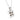 Modern diamond 18k white gold necklace