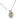 Art Deco fancy yellow pear shape diamond platinum pendant necklace