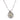 Art Deco fancy yellow pear shape diamond platinum pendant necklace