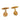 Victorian 18k yellow gold dog cufflinks