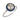 Art Deco style 1.26 carat old mine cut diamond sapphire platinum target ring