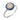 Art Deco style 1.35 carat old European cut diamond sapphire platinum target ring Rings Jack Weir & Sons