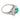 Retro emerald diamond 14k white gold cocktail ring Rings Jack Weir & Sons