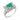 Retro emerald diamond 14k white gold cocktail ring Rings Jack Weir & Sons