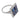 Art Deco inspired sapphire diamond platinum dinner ring Rings Jack Weir & Sons