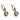 Edwardian diamond 14k yellow gold silver cluster earrings