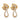 Vintage 6.00 carat diamond 18k yellow gold earrings Earrings Jack Weir & Sons