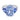 Vintage GIA 6.76 carat Ceylon sapphire 14k white gold three stone ring Rings Jack Weir & Sons