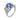 GIA 4.06 carat Ceylon no heat sapphire diamond platinum cocktail ring Rings Jack Weir & Sons