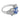 GIA 4.06 carat Ceylon no heat sapphire diamond platinum cocktail ring Rings Jack Weir & Sons