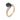 Vintage 2.01 carat green sapphire diamond 14k two tone gold ring Rings Jack Weir & Sons
