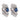 Mid Century GIA 3.00 carat no heat sapphire diamond 18k white gold earrings Earrings Jack Weir & Sons