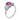 Vintage pink sapphire diamond platinum ring Rings Jack Weir & Sons
