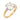 GIA 3.02 carat old mine cut diamond 18k two tone gold engagement ring Rings Jack Weir & Sons