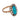 Victorian turquoise rose cut diamond 14k rose gold cluster ring Rings Jack Weir & Sons