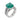 GIA 7.88 carat Colombian emerald diamond 18k white gold cocktail ring Rings Jack Weir & Sons