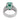 GIA 7.88 carat Colombian emerald diamond 18k white gold cocktail ring Rings Jack Weir & Sons