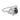 Art Deco cabochon cut sapphire diamond platinum dinner ring Rings Jack Weir & Sons