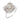Vintage GIA 1.03 carat old mine cut diamond cluster 18k white gold ring Rings Jack Weir & Sons