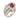 Retro ruby diamond 18k white gold cocktail ring Rings Jack Weir & Sons