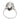 Vintage moonstone diamond 18k white gold enamel Navette ring Rings Jack Weir & Sons