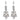 Art Deco old cut diamond 12k white gold drop earrings Earrings Jack Weir & Sons