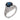 Art Deco GIA 2.60 carat no heat sapphire diamond platinum filigree ring Rings Jack Weir & Sons