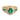 Vintage emerald diamond 18k yellow gold cluster ring Rings Jack Weir & Sons
