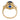 Vintage GIA 6.09 carat no heat sapphire diamond 18k yellow gold ring Jack Weir & Sons