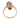 French Belle Époque ruby diamond 18k rose gold Navette ring Rings Jack Weir & Sons