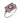 Art Deco style diamond ruby platinum ring