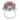 Mid Century 8.00 carat pink tourmaline diamond 18k gold ballerina ring Rings Jack Weir & Sons