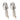 Mid Century diamond pearl 18k white gold clip-on drop earrings Earrings Jack Weir & Sons