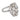 French Mid Century 4.90 carat old mine cut diamond 18k gold cocktail ring