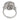 Vintage 3.00 carat round brilliant cut diamond 18k white gold cluster ring Rings Jack Weir & Sons