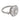Vintage 3.00 carat round brilliant cut diamond 18k white gold cluster ring Rings Jack Weir & Sons